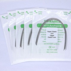1×Dental Orthodontic Super Elastic Niti Round Arch Wire Ovoid Form 014 Upper