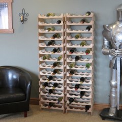 FixtureDisplays 24 Bottle Dakota Wine Rack with Display Top