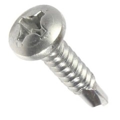 #8 x 1/2″ Phillips Pan Head Self Drilling Metal Tek Screws Stainless Qty 100