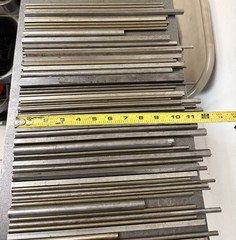 12L14 Steel Bar Lot – Round, Square,Hex – 57 PCS – 16.40 LBS – Screw Machine