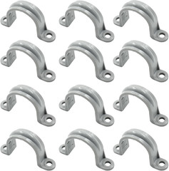 12 Pcs 1 Inch PVC Pipe Straps – Two Hole Plastic Conduit Strap for PVC Pipes …