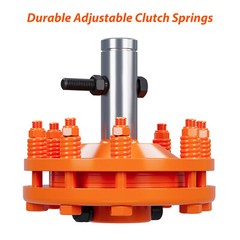 PTO 1 3/8″ Slip Clutch 6 Spline/Smooth Round Ends Carburized Steel 900 nm Torque