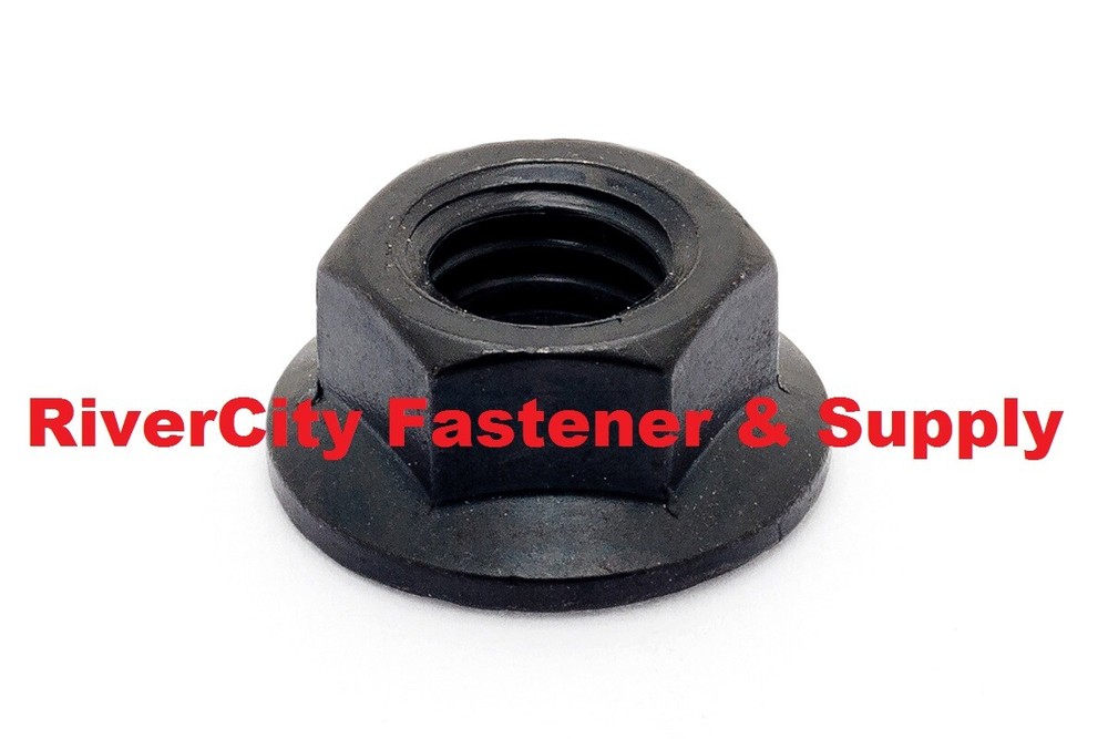 5/16-24 Hex Flange Nut Grade 8 5/16×24 Nuts 5/16 x 24 Smooth Bottom Phos & Oil