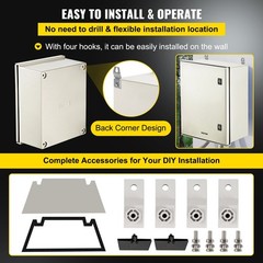 Sturdy Fiber Composite Enclosure 50x40x20cm Body IP66 Tested in Extreme Sites