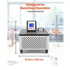 Viscometer Circulating Bath: PID-Controlled, 23-212°F, 5.51″x5.51″, Dual Mode