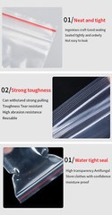 All Size Clear Reclosable Seal Bag Plastic Poly Zip Lock Bags Zipper Baggie 2Mil