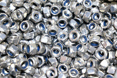 50pcs #10-32 304 Stainless Steel Nylon Insert Hex Lock Nuts Nyloc