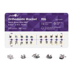20 Pcs Dental Orthodontic Brackets Braces Mesh Base Mini Roth 018 345 Hooks