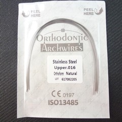 100 Wires Dental Orthodontic Arch Wires Stainless Steel Natural Round 012-018