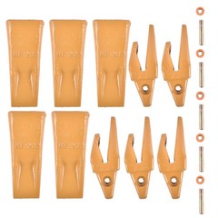 Brand New 1193204 Backhoe Bucket Shanks & 1U3202 Bucket Teeth with Pins Retainer
