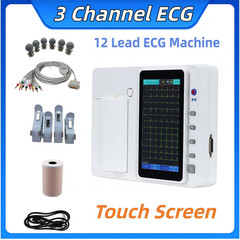 12 Leads 3 Channels ECG EKG Machine 7 Inch Touch Screen WIth PC Software
