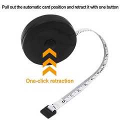 150cm Tape Meter Tailor Ruler Keychain Measuring Tape Clothing Size Tape Measure