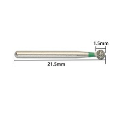 Dental Diamond Round Burs FG Shank BR-28C Ball Coarse Grit Green High Speed Bur