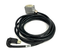 Atlas Copco 4222 1841 02 Power Cable US 250V 5m w/ Harting 19300061540 Hood