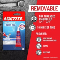 Loctite Threadlocker Blue – 242 6 ml, 1 Pack