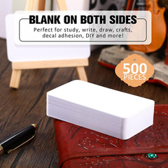 500 Pcs Blank Business Cards Cardstock 2 x 3.5 Blank White Business Cards S