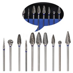 10Pc Tungsten Carbide Steel Dental Polishing Bur 2.35mm For Micromotor Handpiece