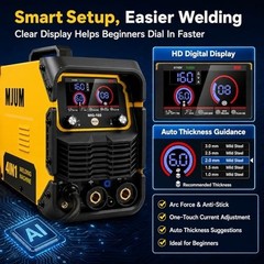 160A 4-in-1 Dual Voltage MIG Welder Flux Core TIG Stick Inverter