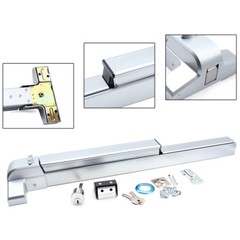 Door Push Bar Panic Exit Device Lock Hardware Latches for 30-36 Inch Single Door
