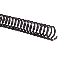 GBC Color Coil Binding Spines, 14mm, 110 Sheet Capacity, 100 Pack, Black