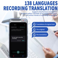 Z6 Language Translator Device, Two-Way offline Voice Interpreter