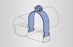 Unistrut P1113EG Pipe Clamps For 1″ Rigid Conduit 1.315″ ID Galvanized 10Pcs New
