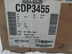 Baldor Reliance 1HP, 180V, 56C Frame, DC Electric Motor, CDP3455