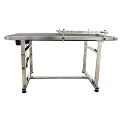 59″ Flat Belt Conveyor 31.4″ Wide Conveyor Machine load-bearing 55lbs Speed 18m