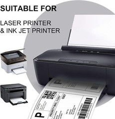 50x 8.5×5.5 Half Sheet Shipping Labels Adhesive Mailing Stickers – Laser Ink Jet