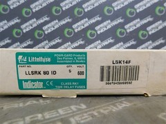 NEW Box of 5 Littelfuses LLLSRK 80 ID Time Delay Current Limiting Fuses 80A 600V