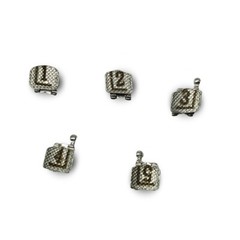 Orthodontic Metal Self-Ligating Brackets Dental MIM Braces ROTH/MBT .022 345Hook