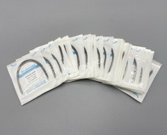 Dental Orthodontic Arch Wire Stainless Steel Round Rectangular Ovoid / Natural
