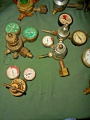 Lot of 8 Pressure Gauge Multiple Brands
