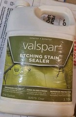 Valspar High Gloss Interior/Exterior Concrete Etching Stain Sealer, 1 Gal.#82079