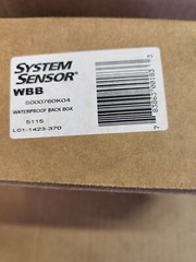 System Sensor WBB S000760K04 Waterproof Back Box Red – NEW in box