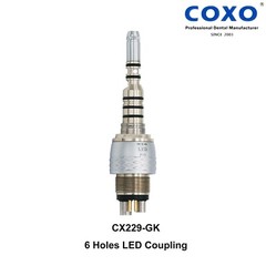 For KaVo MULTIflex Coupler 4 6 Hole COXO Dental Handpiece Coupling Fiber Optic