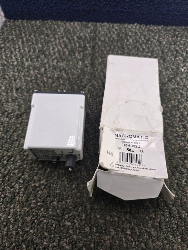 Macromatic TR-6022U Time Delay Relay 24-240V AC & 12-125V DC 0.05 sec – 100 hrs