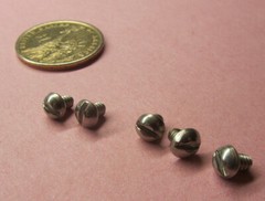 Round Head Slotted Machine Screw 18-8 Stainless Steel, 6-32 x 3/16″ L 300 Pcs