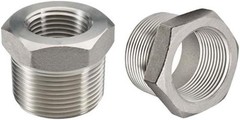 304 Stainless Steel Reducer Hex Bushing 1/2″ Male to 1/4″ Female NPT – Pack of 2