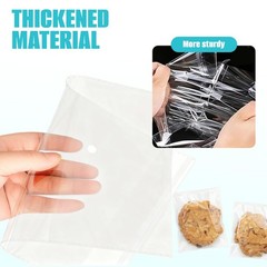 200 PCS Clear Flat Cello Cellophane Treat Gift Basket Bags 1.2mil 6×8 Inch