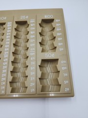 MMF Industries Countex II One-Piece Plastic Coin Counting Tray/Coin Sorter GUC