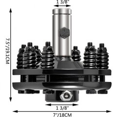 VEVOR Slip Clutch PTO Slip Clutch 1 3/8″ Smooth Ends Black for PTO Slip Shafts