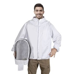 Beekeeping Jacket for Men Women,Polycotton Bee Jacket with Veil Hood,Beekeepe