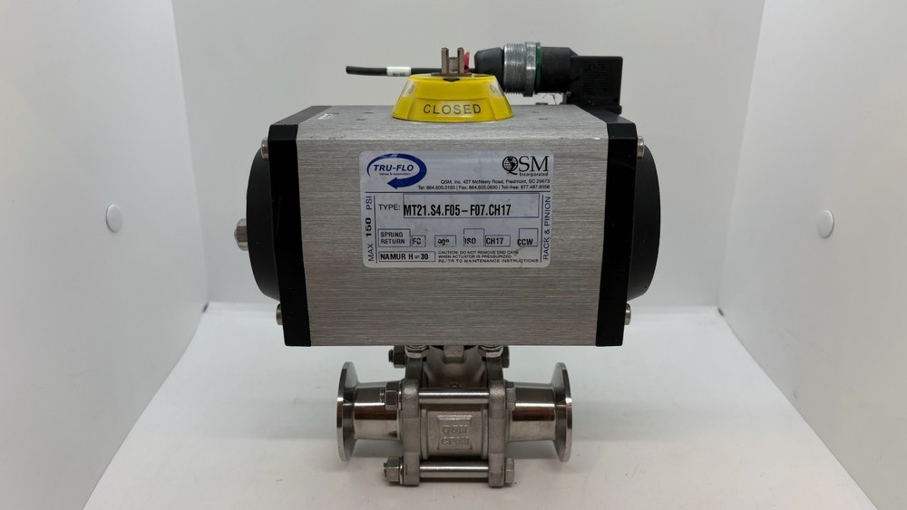 Tru-Flo MT21.S4.F05-F07.CH17 Pneumatic Valve Actuator 150 PSI SV61-24D-5-STD