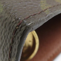 Auth LOUIS VUITTON Monogram Agenda/Note Cover File Brown – e61922i