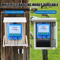 ATMOREA 4.5J 12KV AC Powered Fence Charger Up to 12KM Electric Fence Energizer
