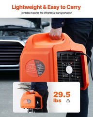 Portable 3/4 HP Refrigerant Recovery Machine Self-Cleaning Auto AC 120V 60Hz