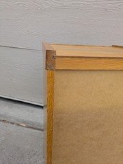 Vintage Industrial Mission Style Oak Wood Filing File Cabinet 2 Drawer Brass E69