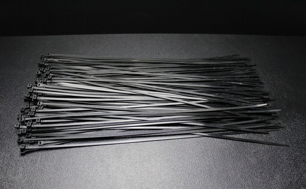 200 PK 18 IN ZIP TIES NYLON BLACK 50 LBS UV WEATHER RESISTANT WIRE CABLE BCT18