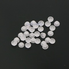 100Pcs Composite Dental Orthodontic Ceramic Clear Lingual Button Bondable Round